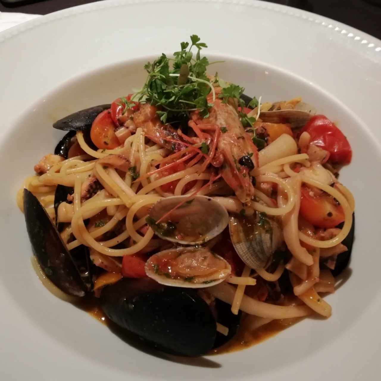 Pasta con Mariscos