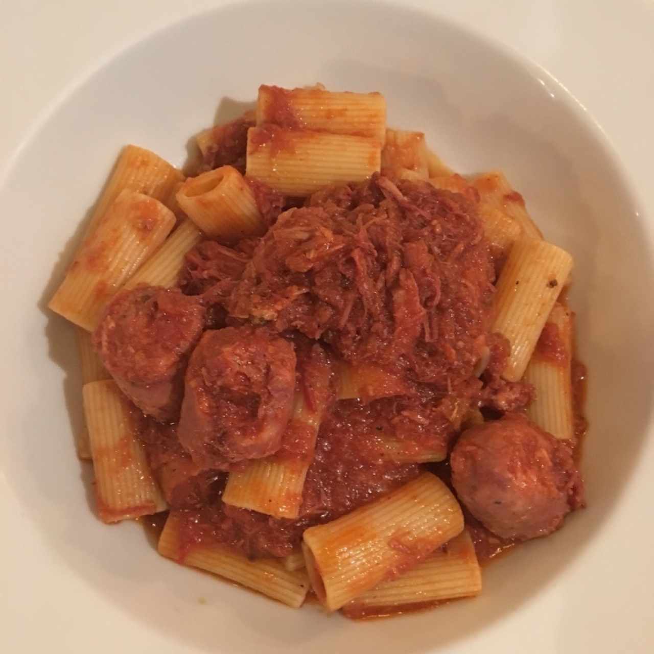 Rigatoni al ragú di carne