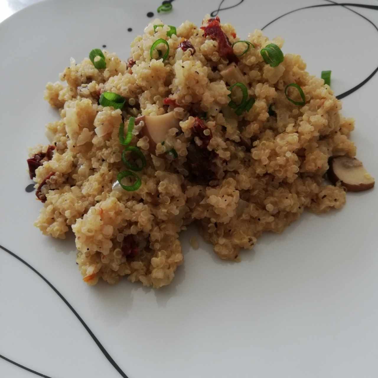 risotto de hongos con tomate seco excelente