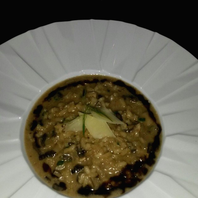 Risotto de hongos y trufas