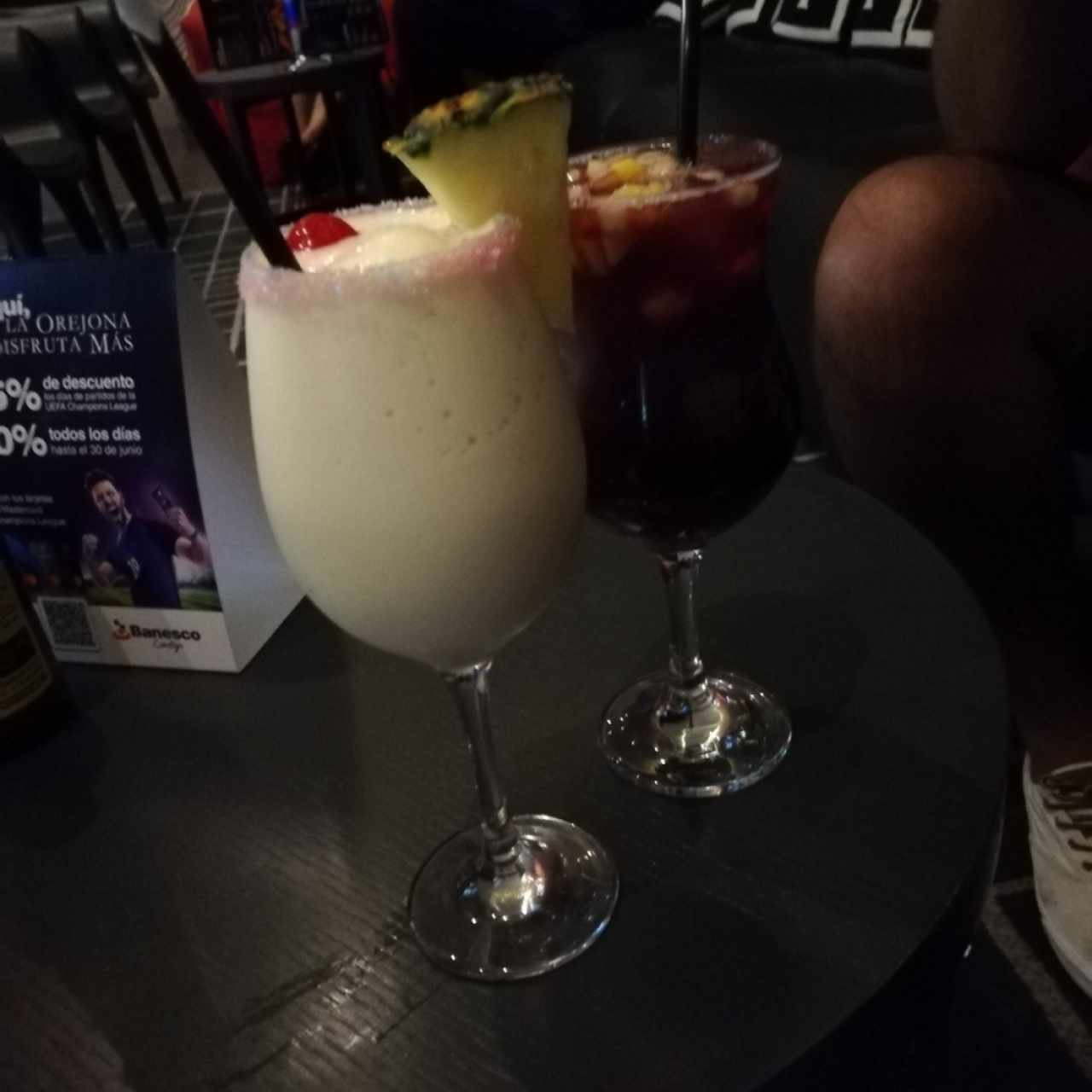 piña colada y sangria