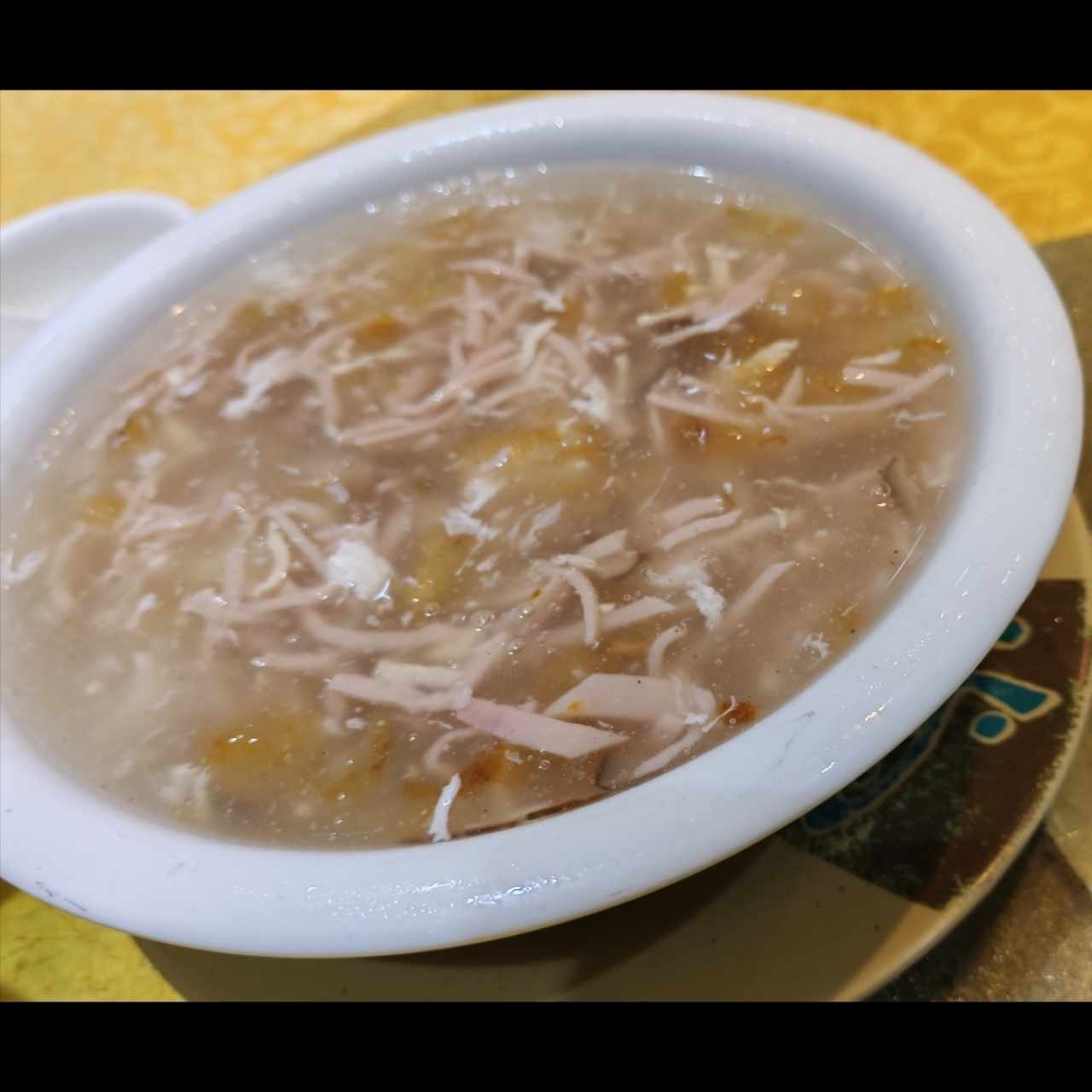 Sopa de buche de pescado