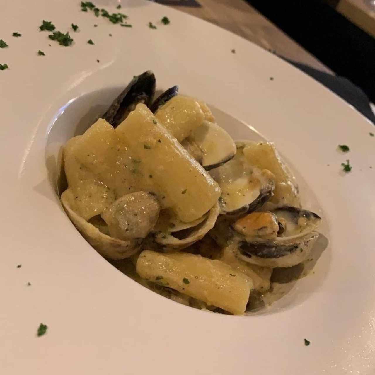 rigattoni alla carbonara di mare