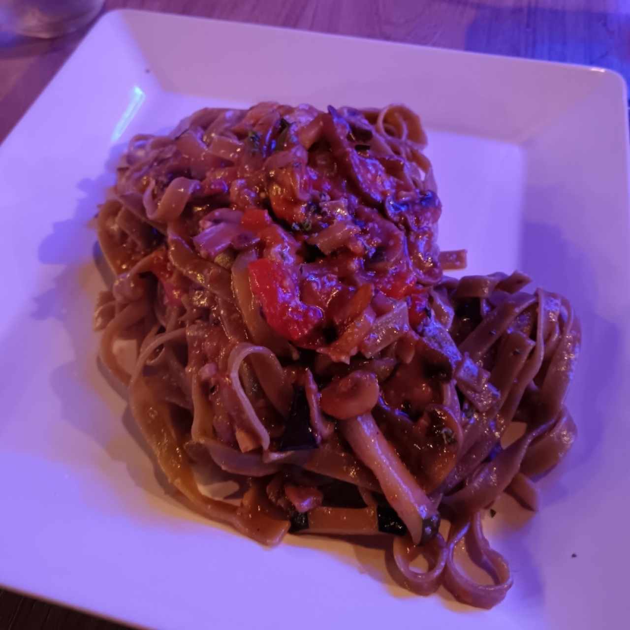 Fettuccine Verdi Alla Mediterranea