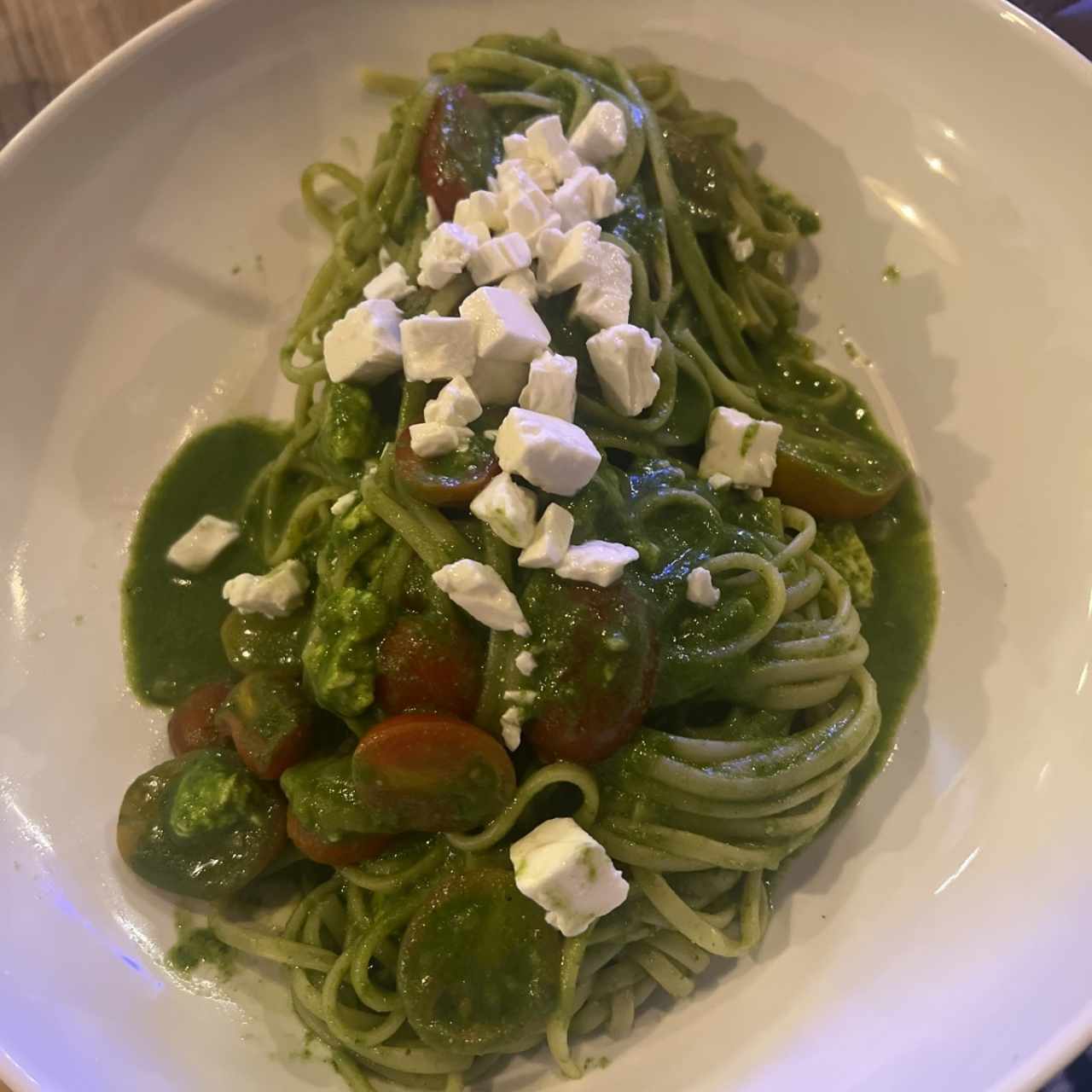 Linguini al pesto