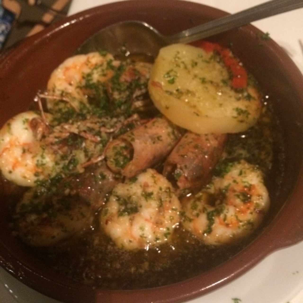 langostinos al ajillo