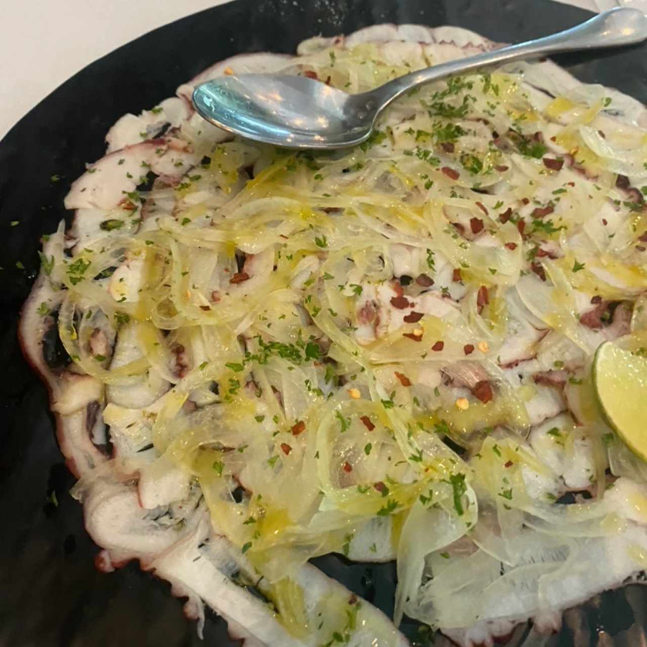 Carpaccio de pulpo