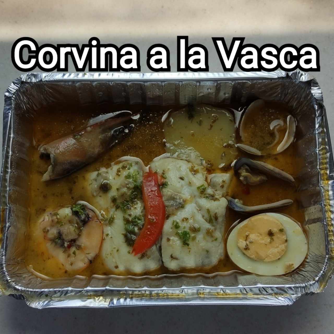 Corvina a la vasca o Corvina al Limón