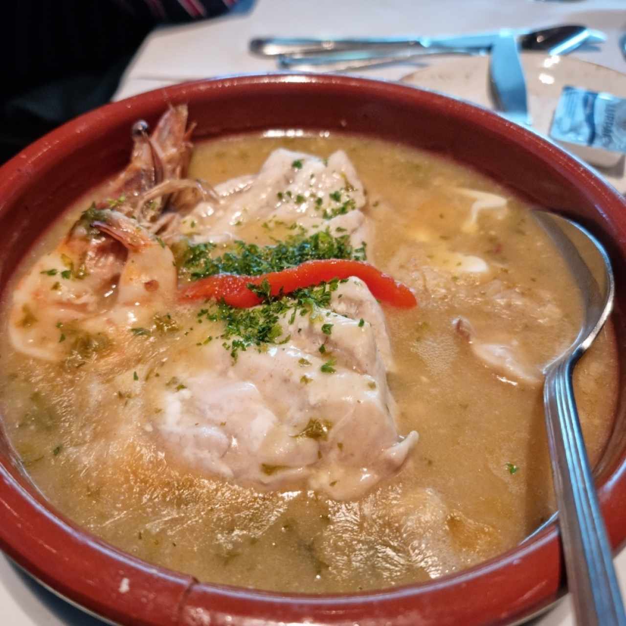 Corvina a la vasca o Corvina al Limón