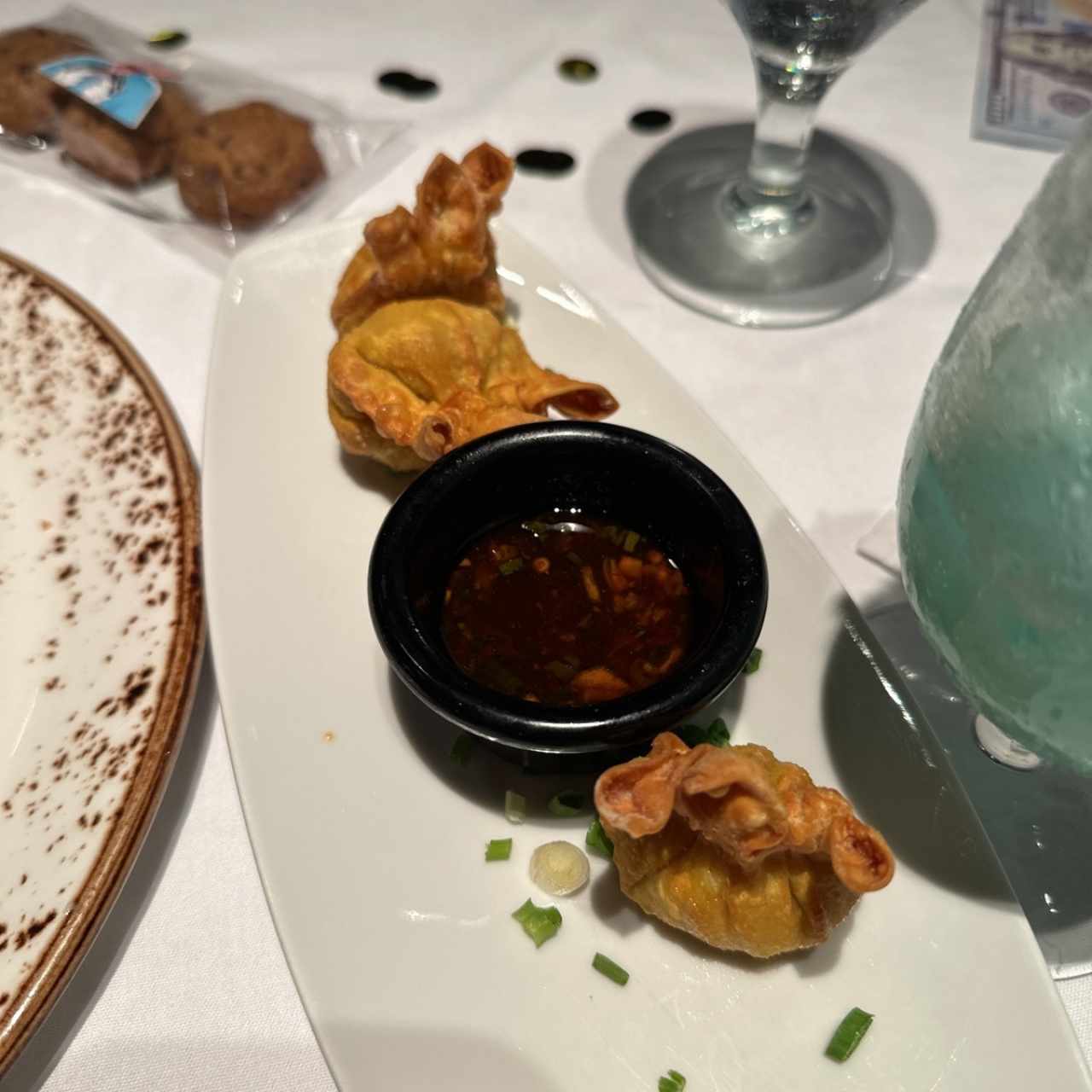 Wanton de langostinos 
