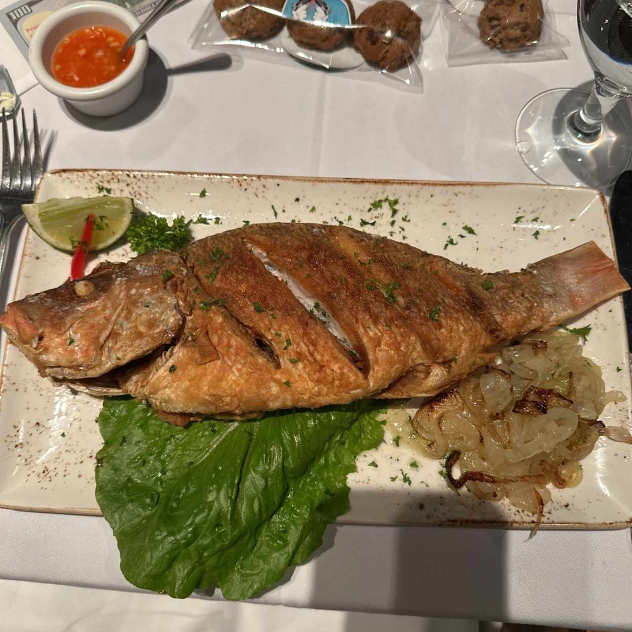 Pargo frito