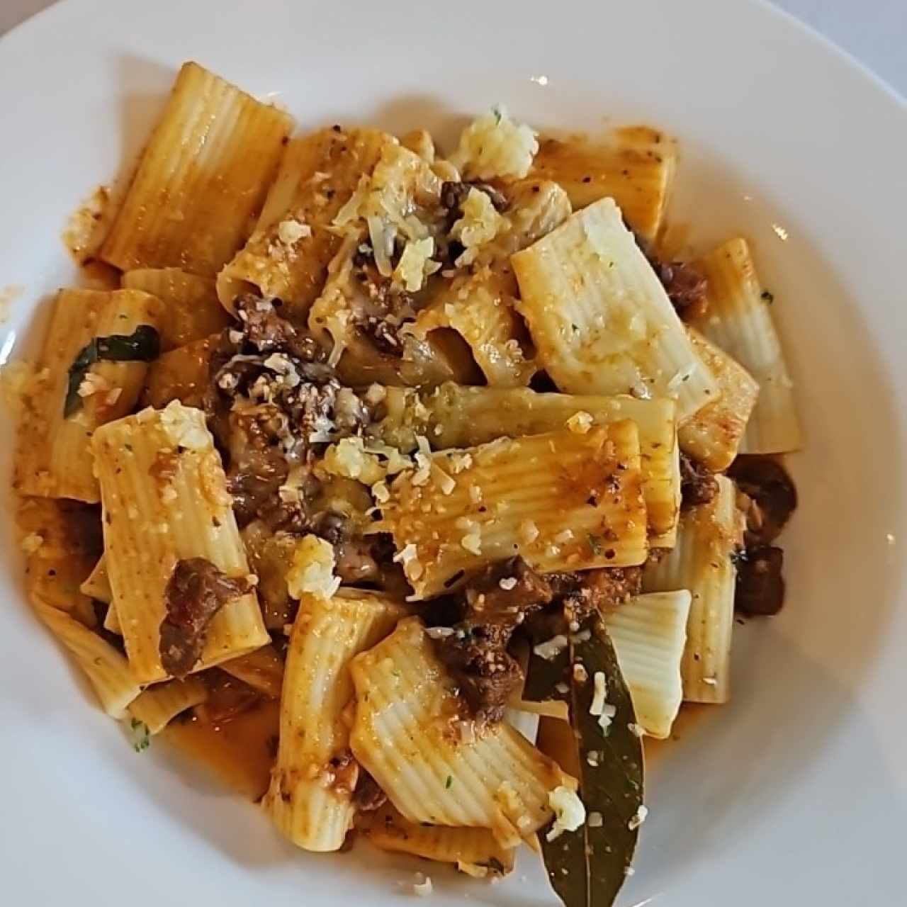 rigatoni de cordero