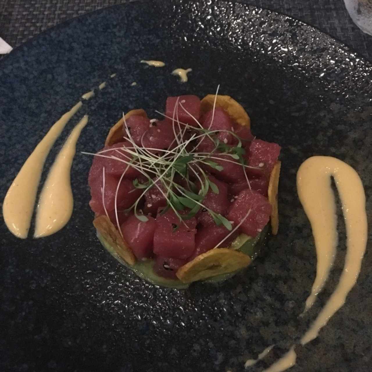 Tartar de atun chino