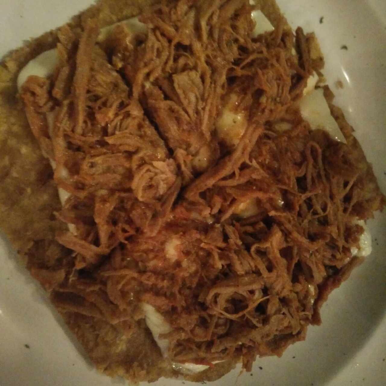 patacones con ropa vieja