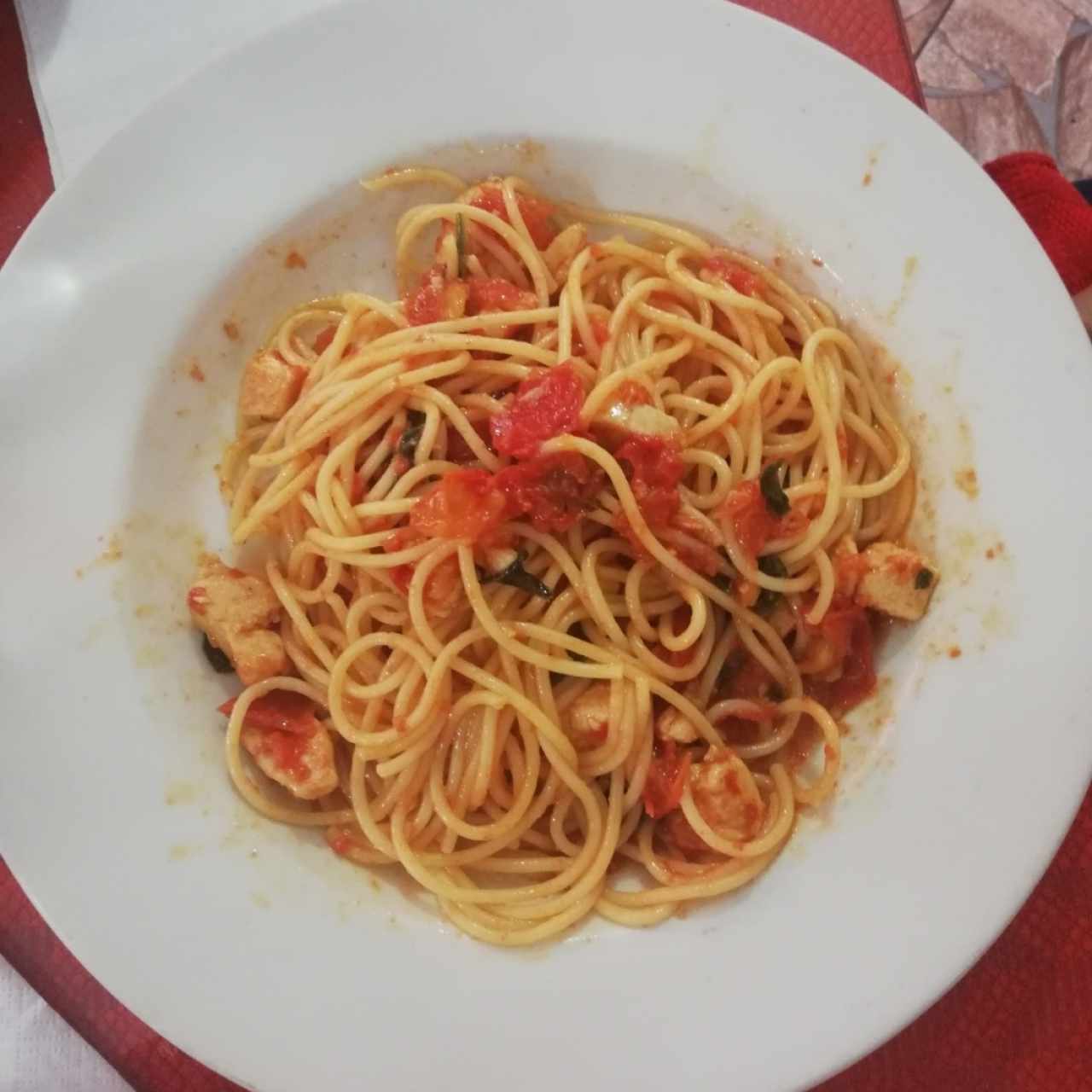 pasta con pollo 