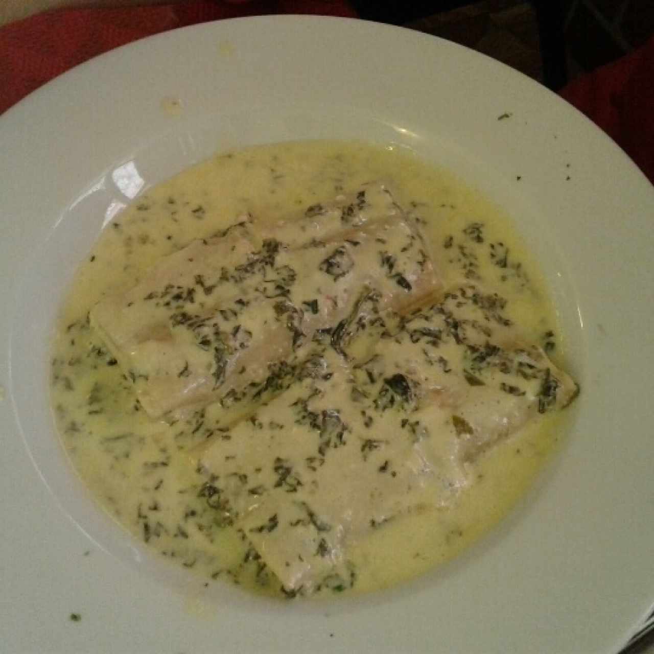 raviolis rellenos de espinaca