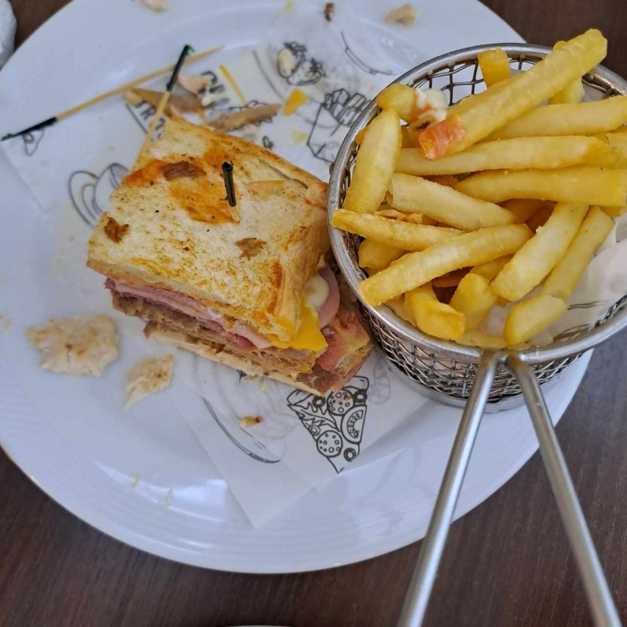 club sándwich o lo que quedó 