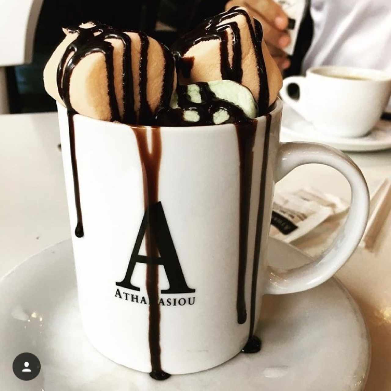 Chocolate caliente (no recuerdo su nombre en el menú)