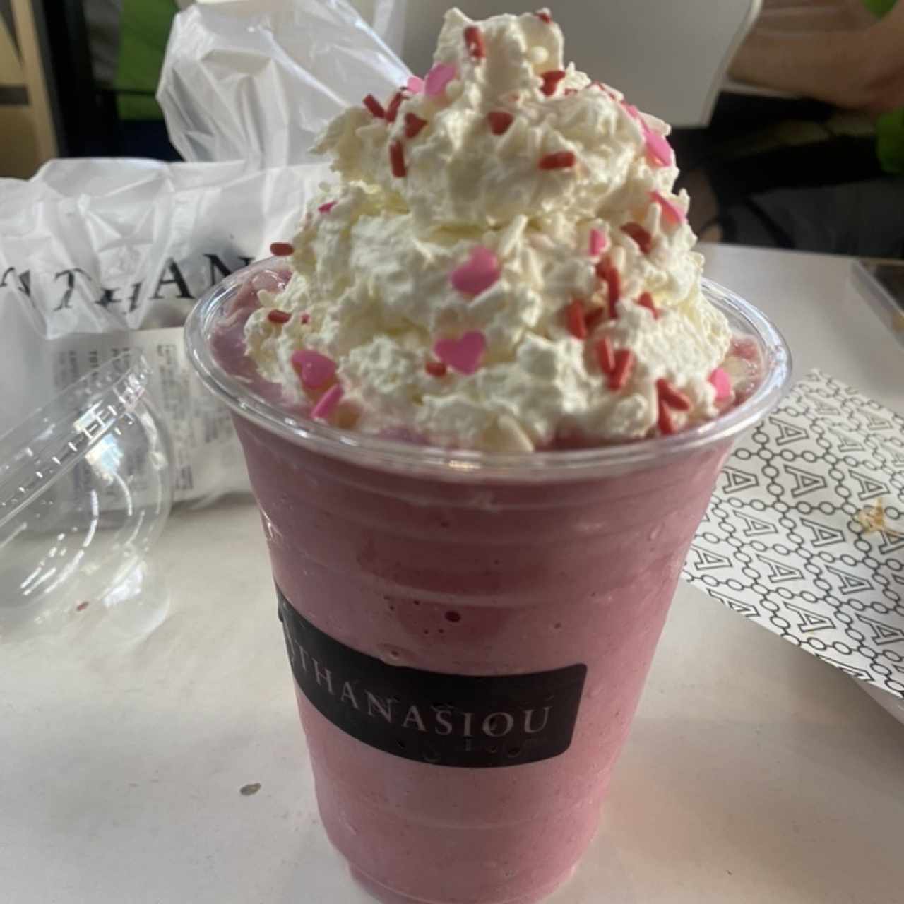 Frappe de fresa