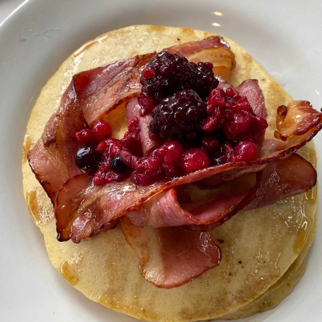 Pancakes con tocino