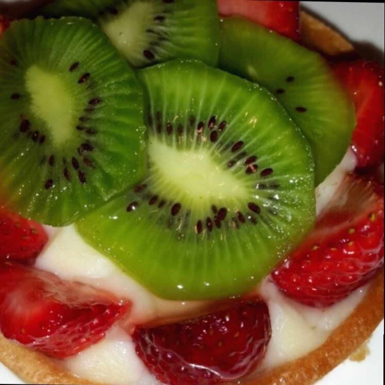 tartaleta de fresas y kiwi