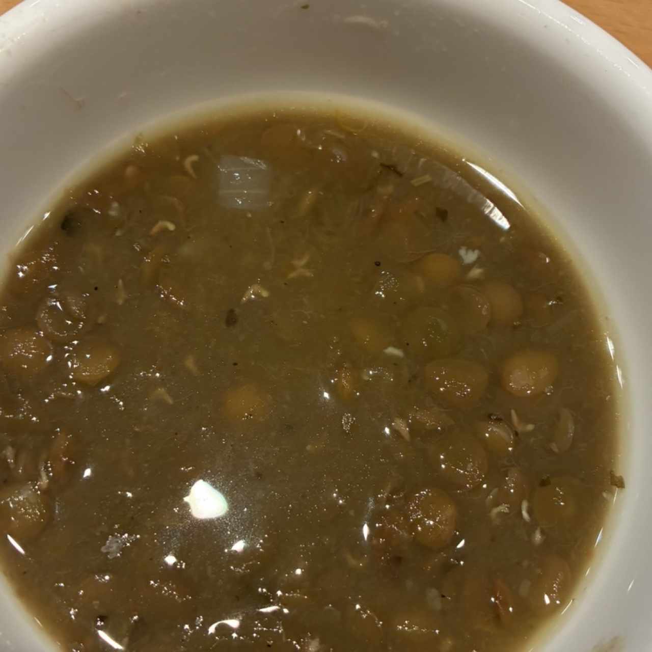 Sopa de lentejas 
