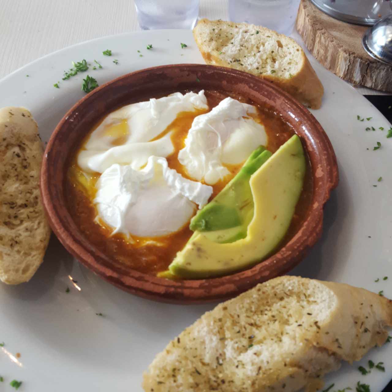 Huevos pochados