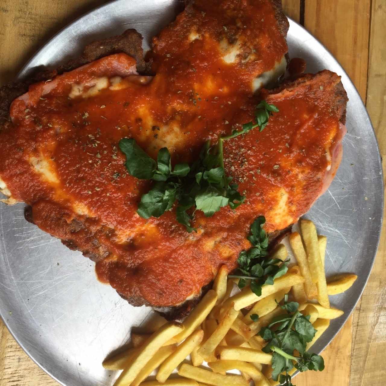 Platos fuertes - Milanesa napolitana