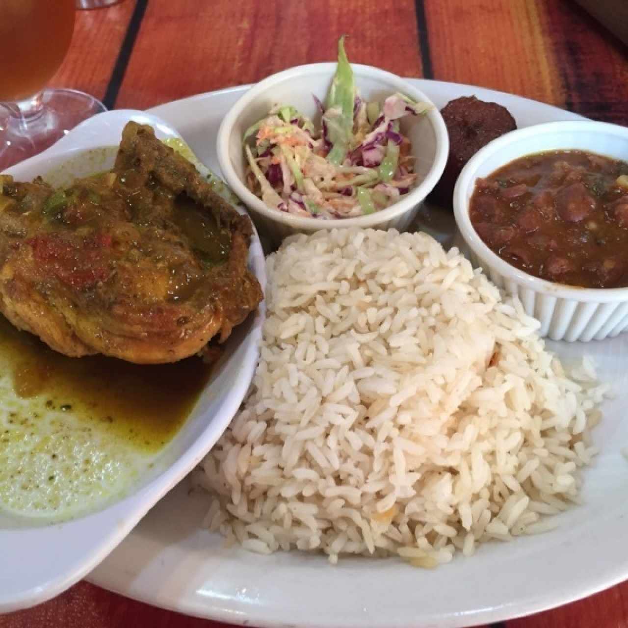 Pollo al curry , Menú del día.