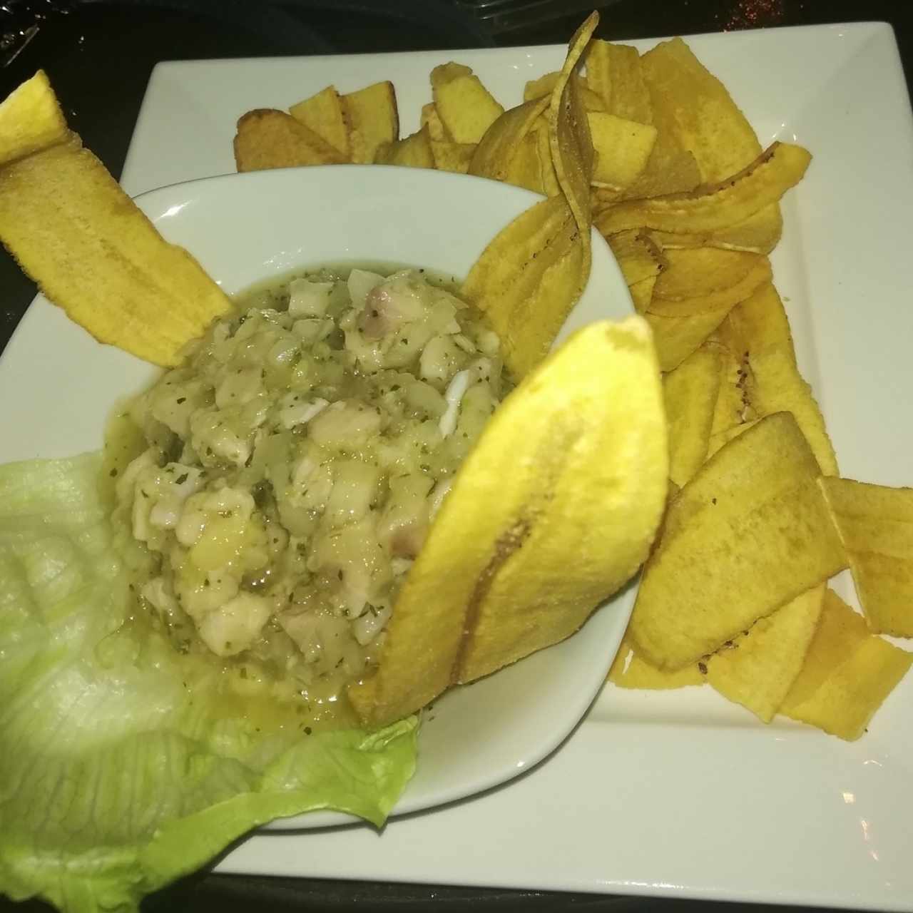 Ceviche de Corvina en salsa de mango 