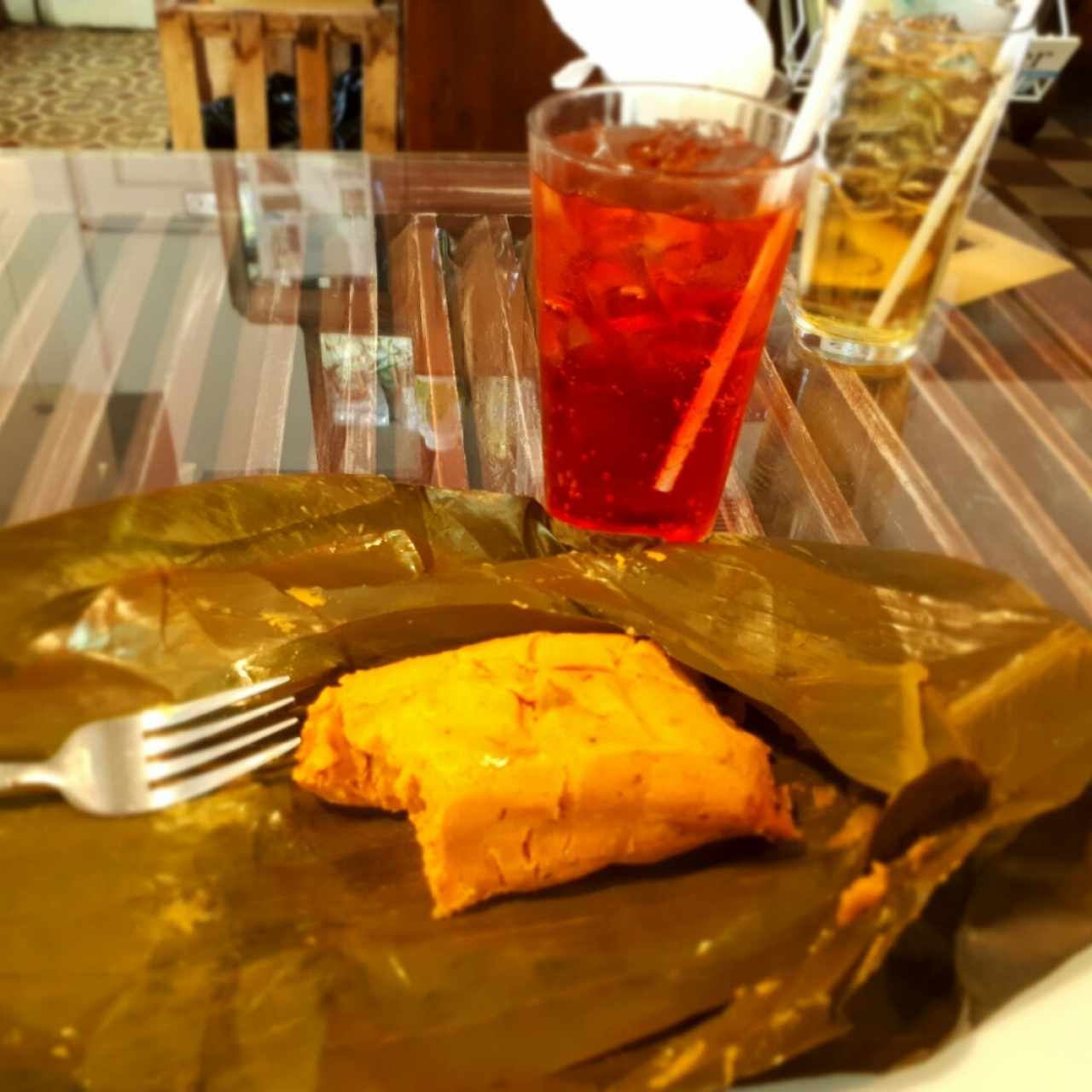 Tamal y soda Italiana de Frambuesa