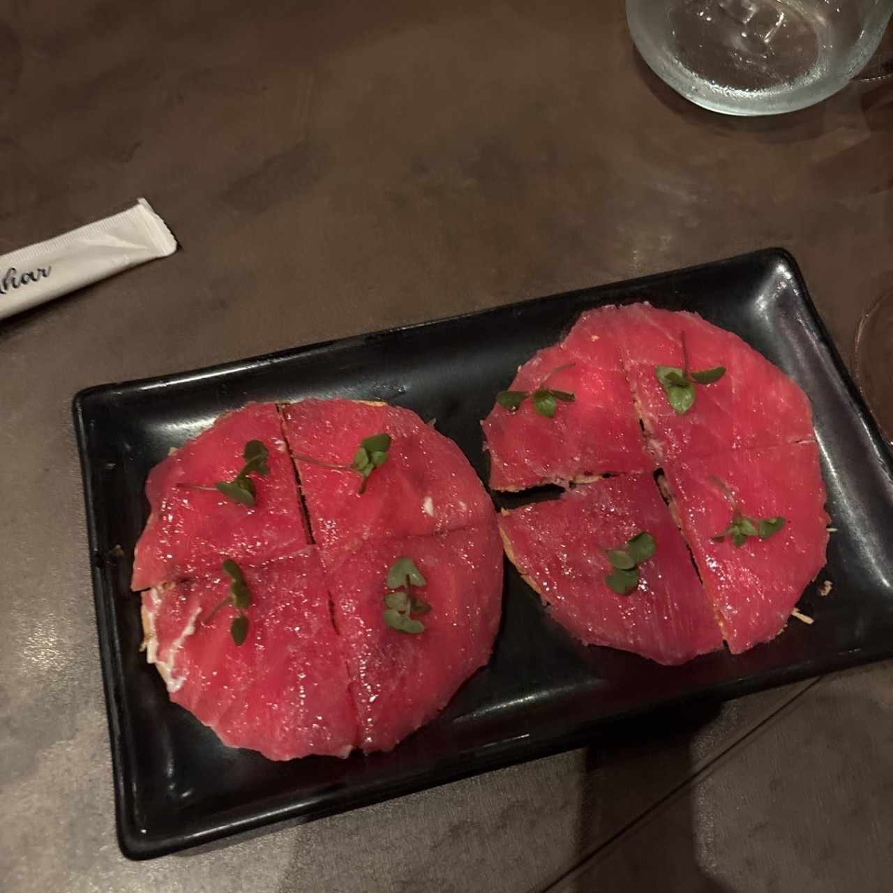 Crudos - Tuna Pizza