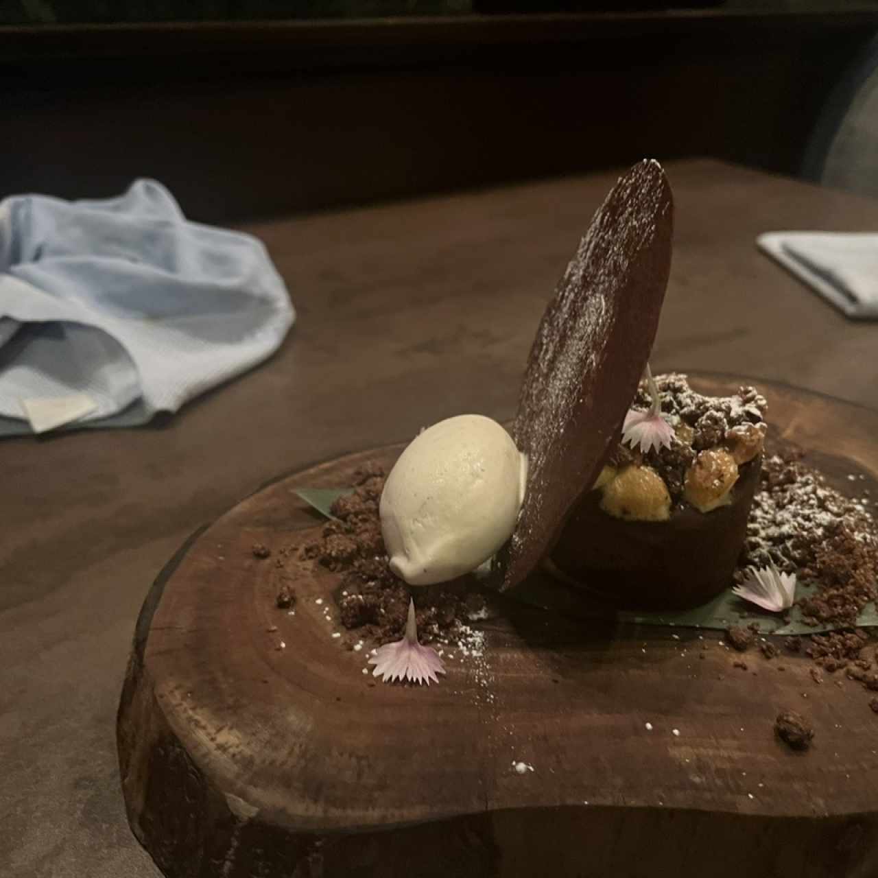 Volcan de chocolate