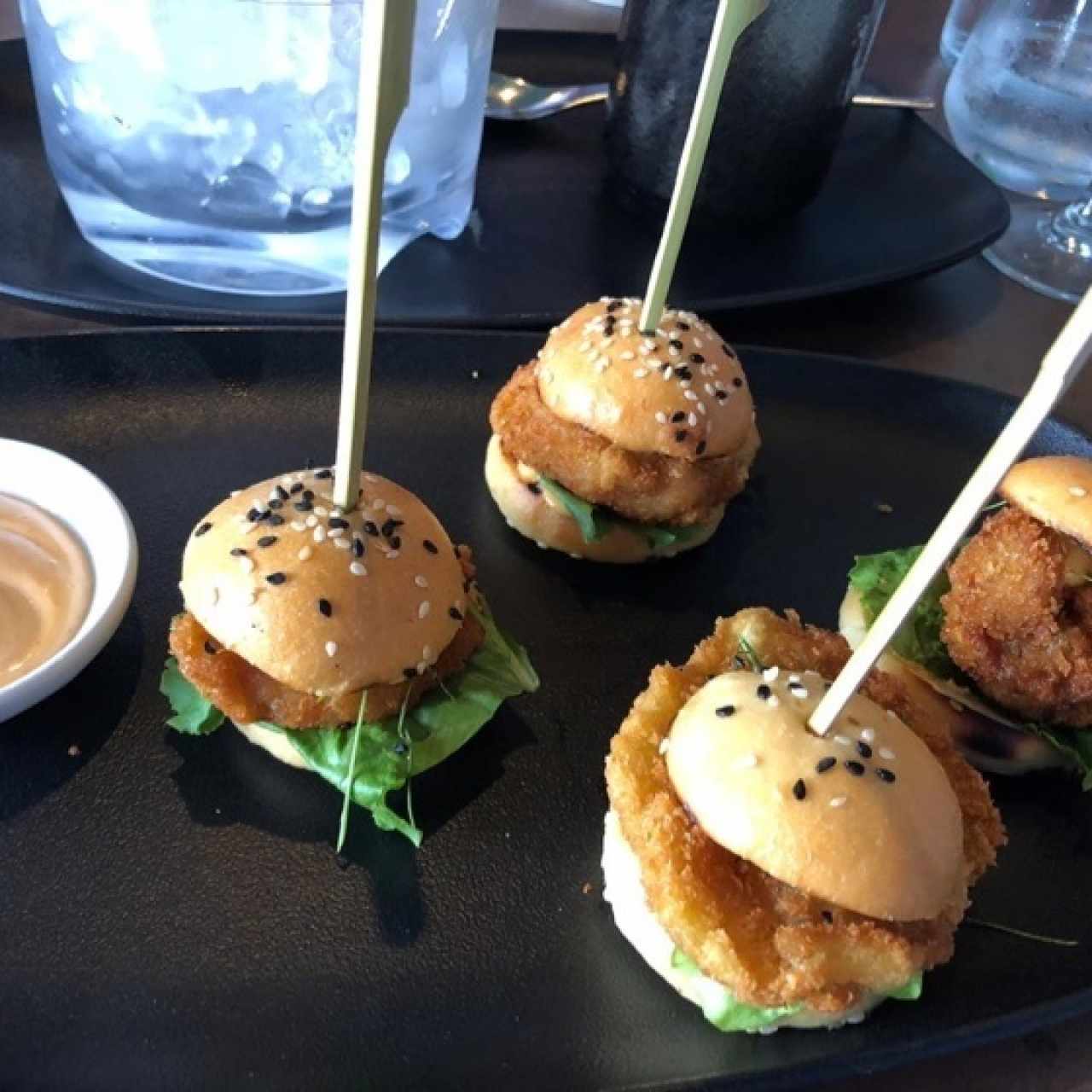 Para picar - Rock prawn sliders