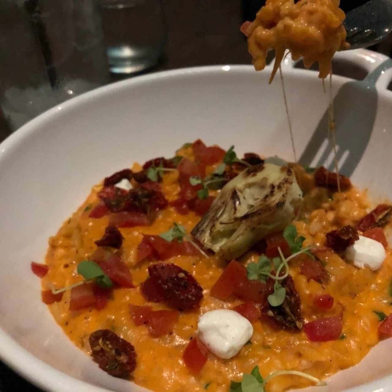 Risotto de Tomates y queso de cabra !!!