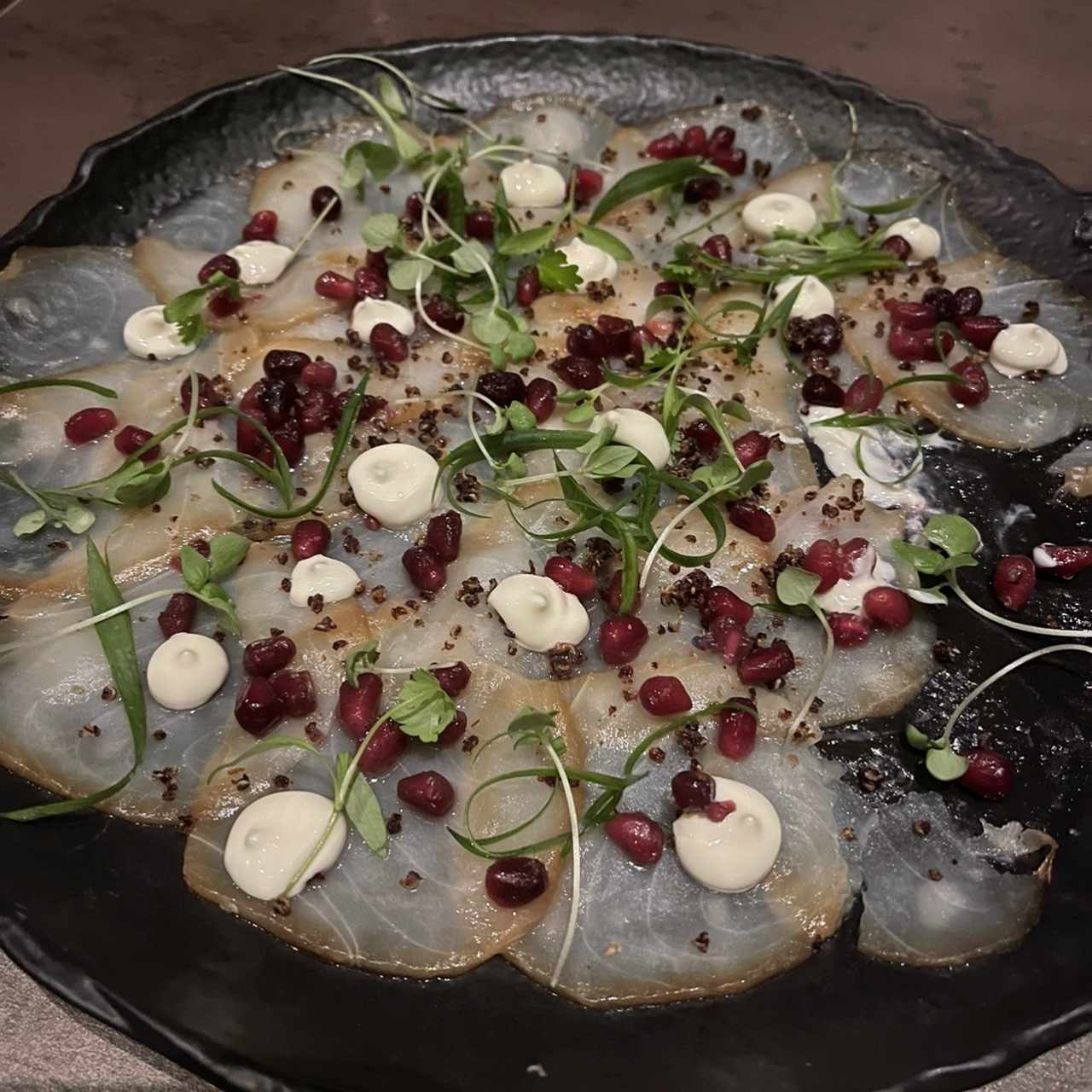 Carpaccio de White Tuna Ahumado