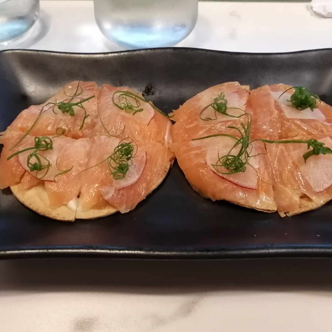 Salmón pizza