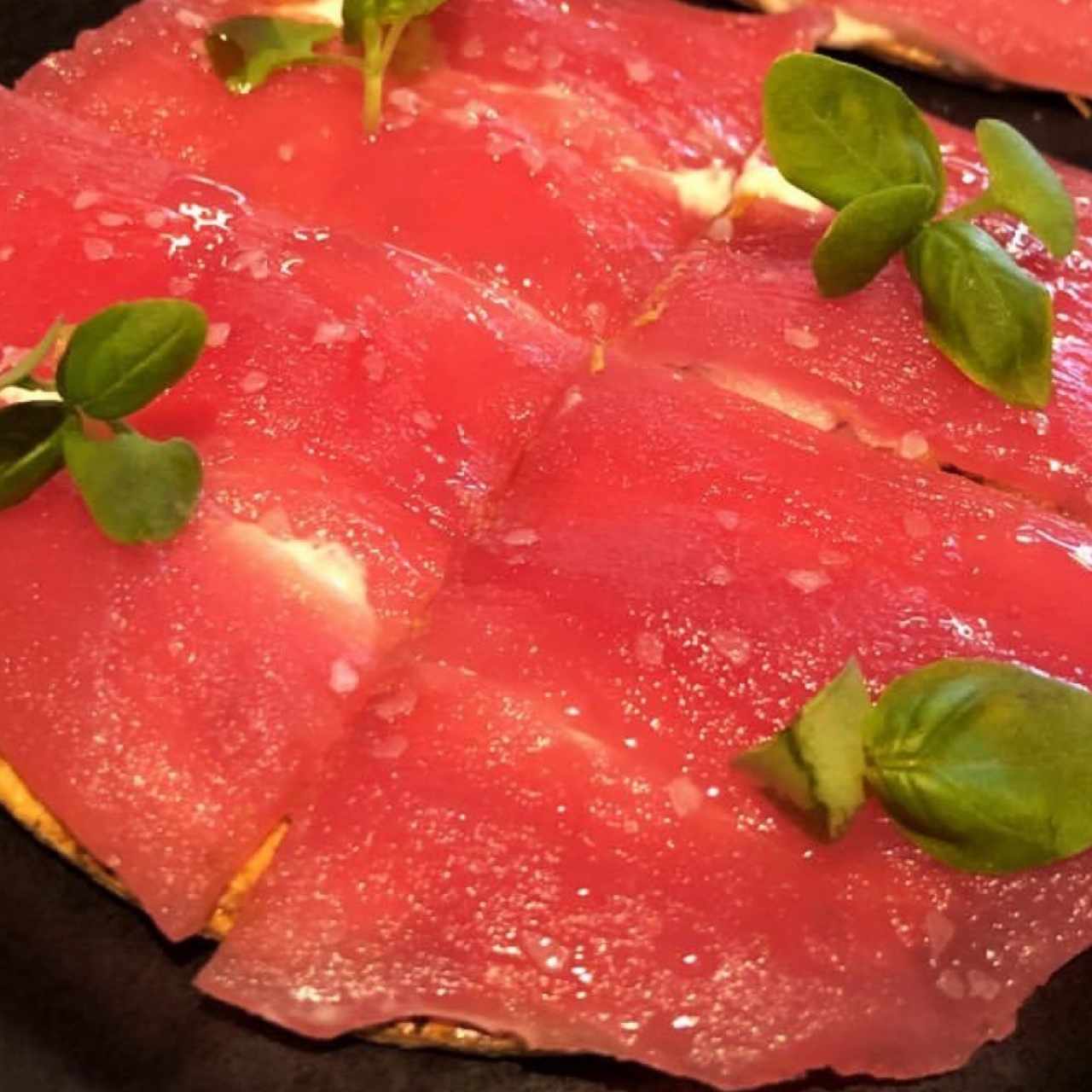 Para picar - Tuna pizza