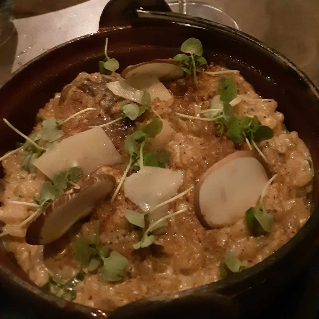 Risotto trio de hongos