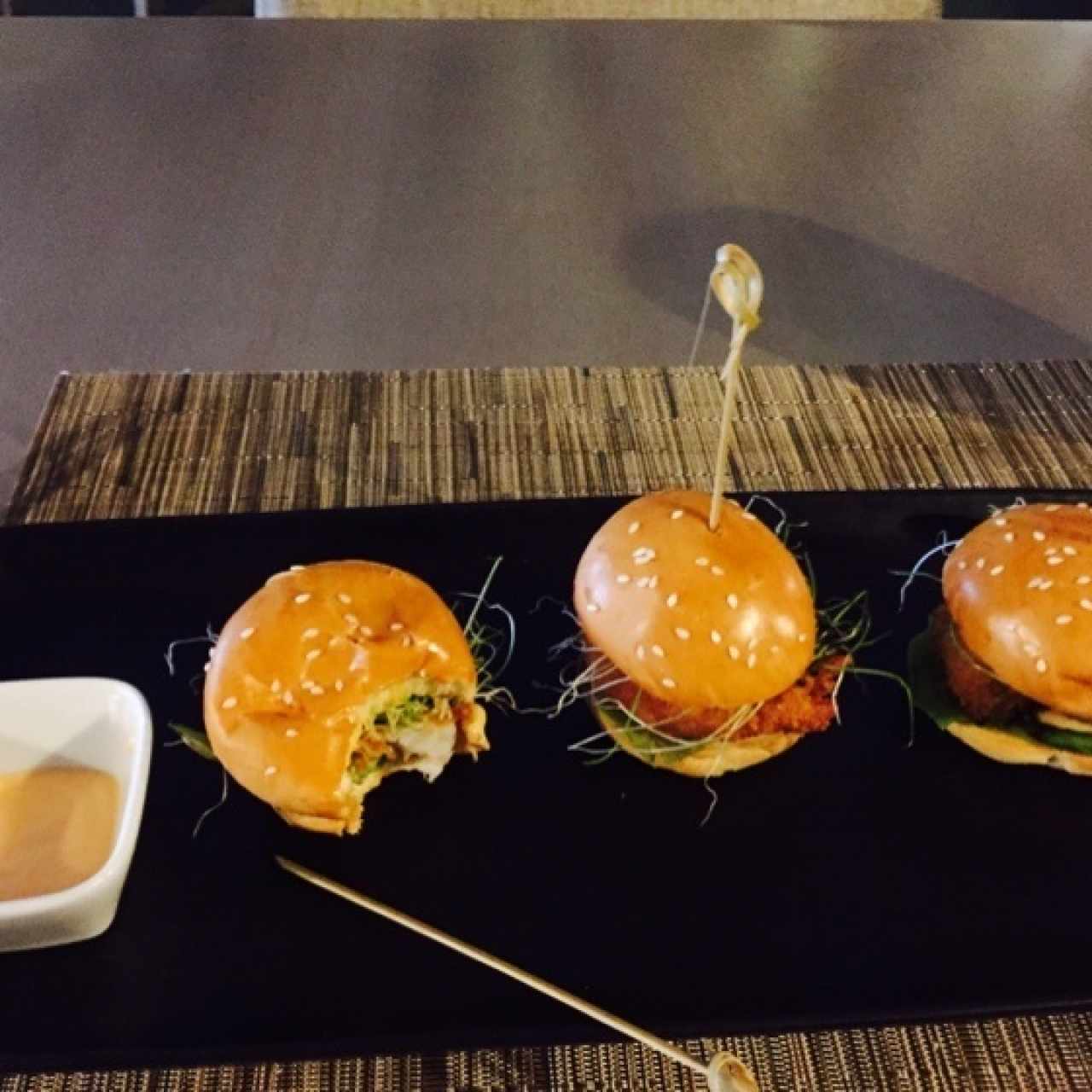 Para picar - Rock prawn sliders