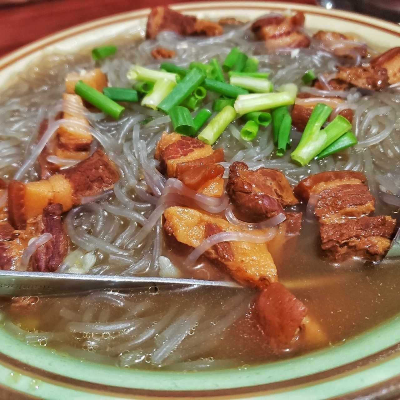 Sopa de Fideos transparentes