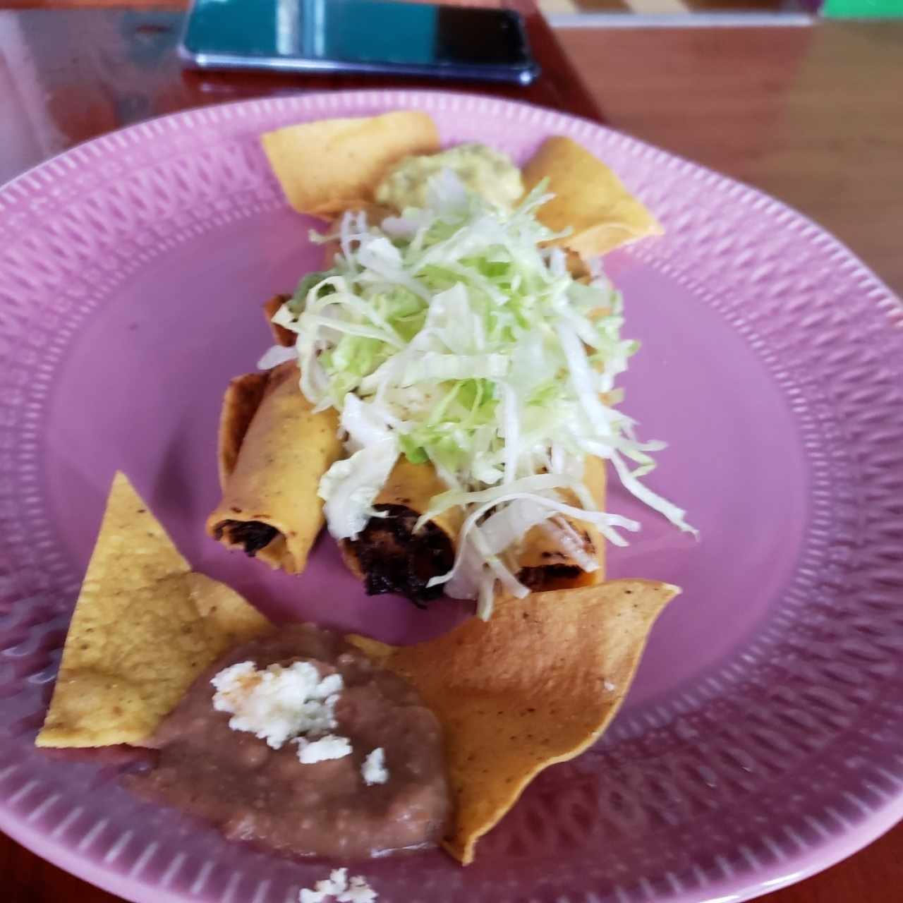 Tacos Fritos de Frijoles