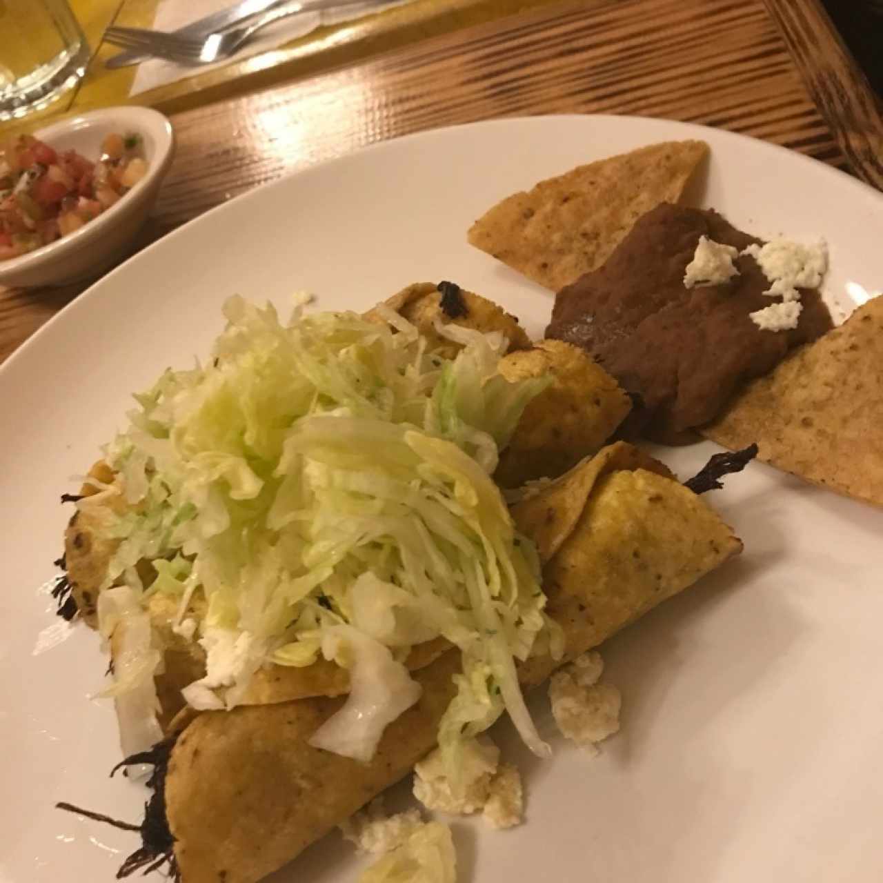 flautas de carne