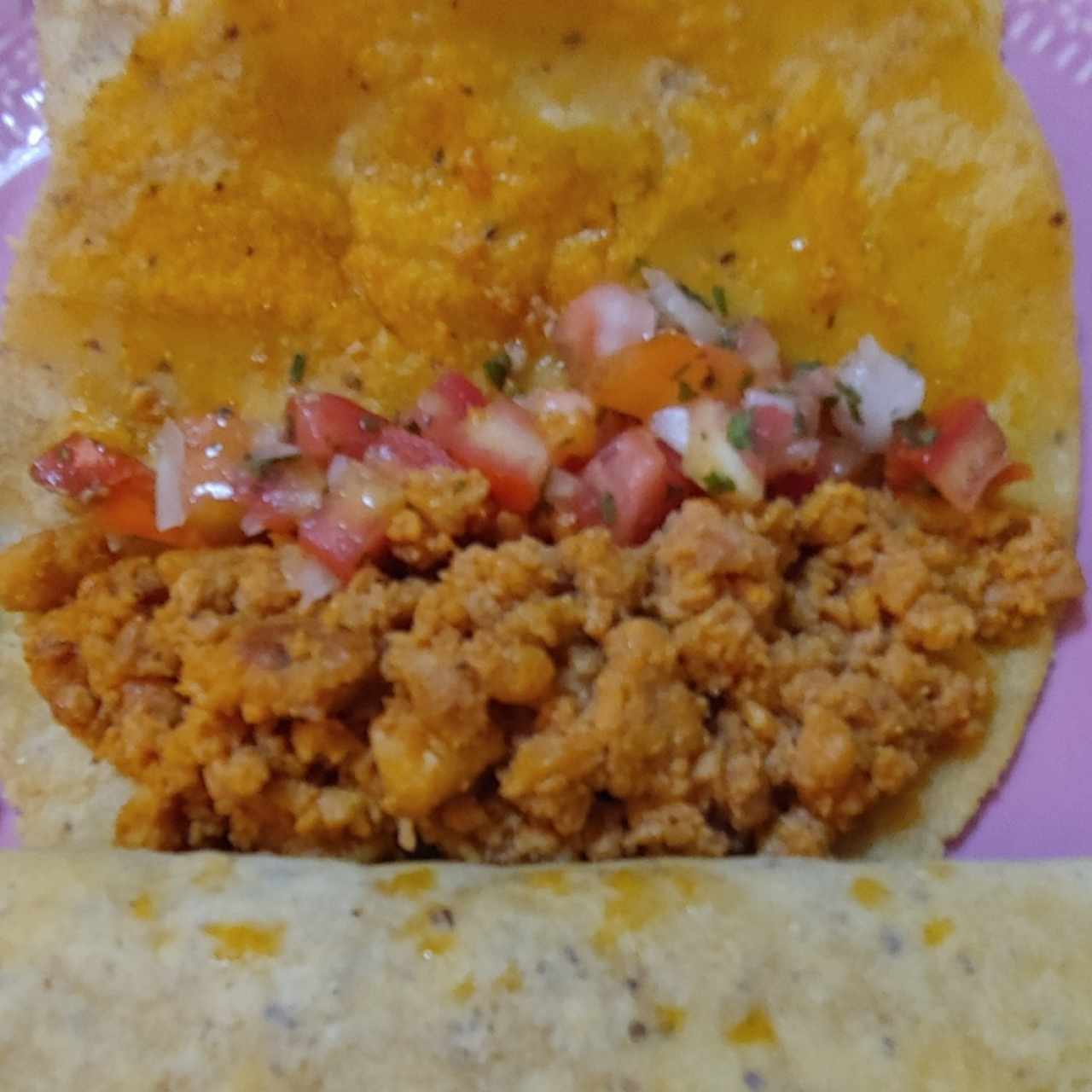 taco de chorizo cerdo