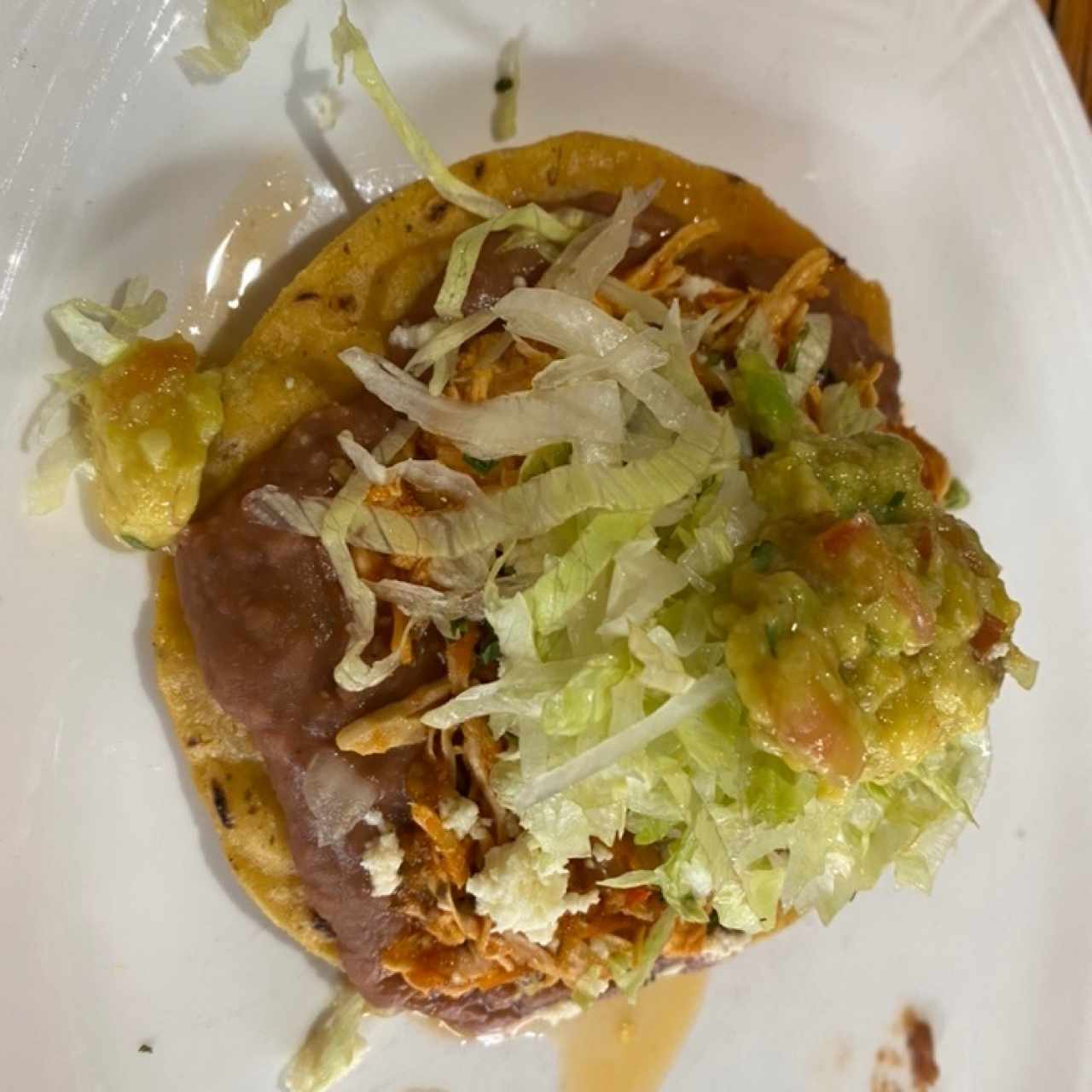 Tostadas de Tinga de Pollo