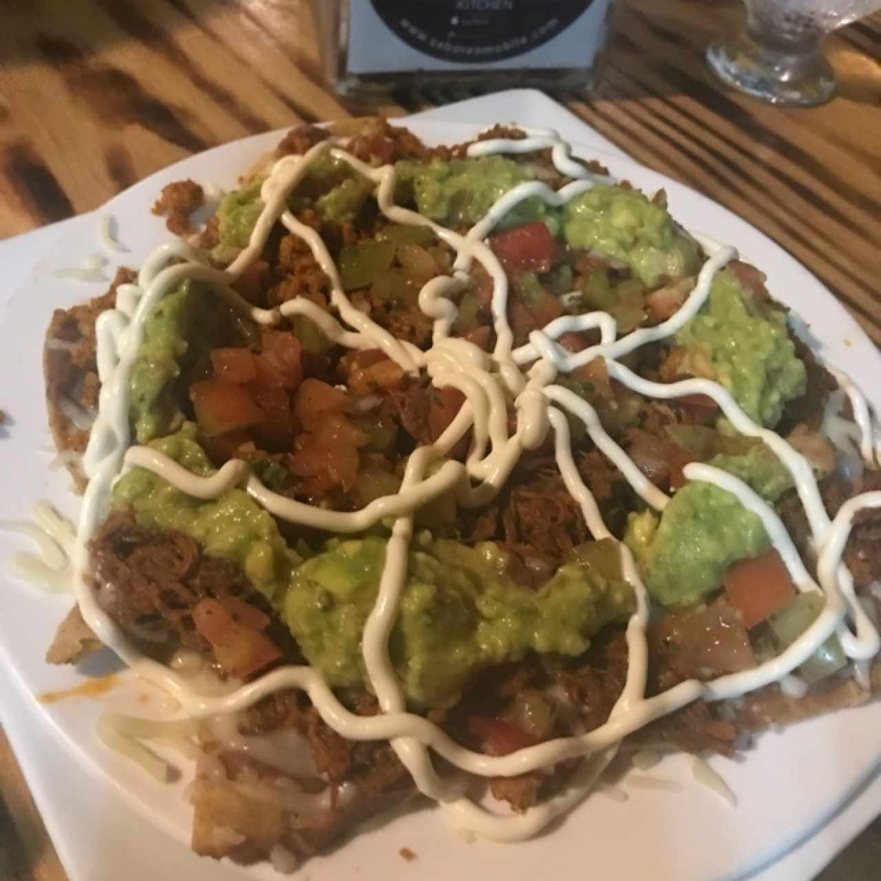 nachos con chorizo