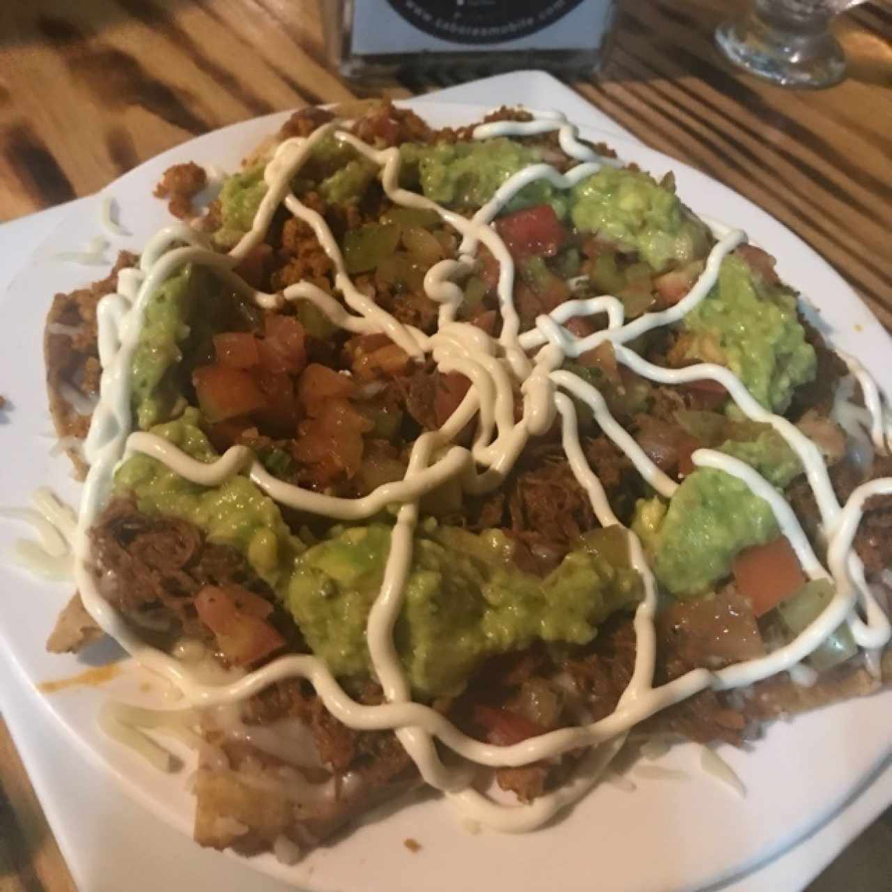 Nachos con chorizo