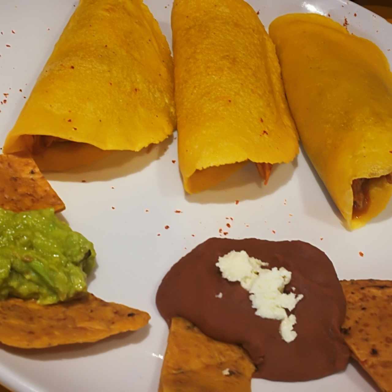 Tacos de Pollo de harina