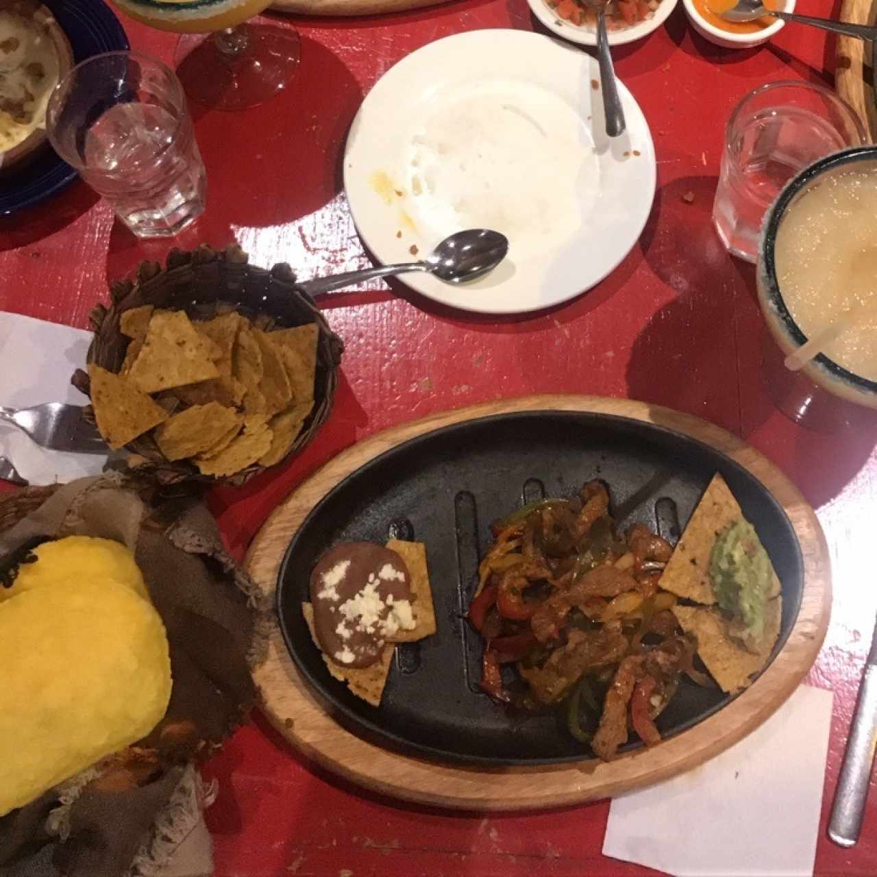 fajitas...las porciones son pequeñas pero sabían muy bie