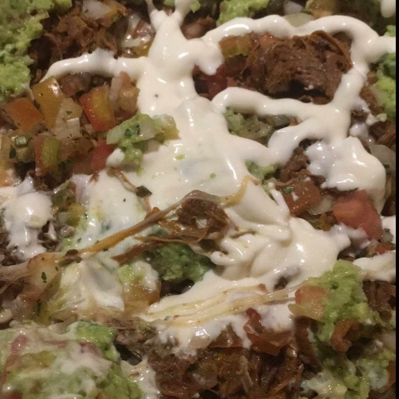 nachos especiales de ropa vieja 